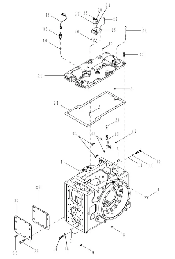 413900A1 - Прокладка крышки верхн. корпуса моста задн. TGT8./Mg.